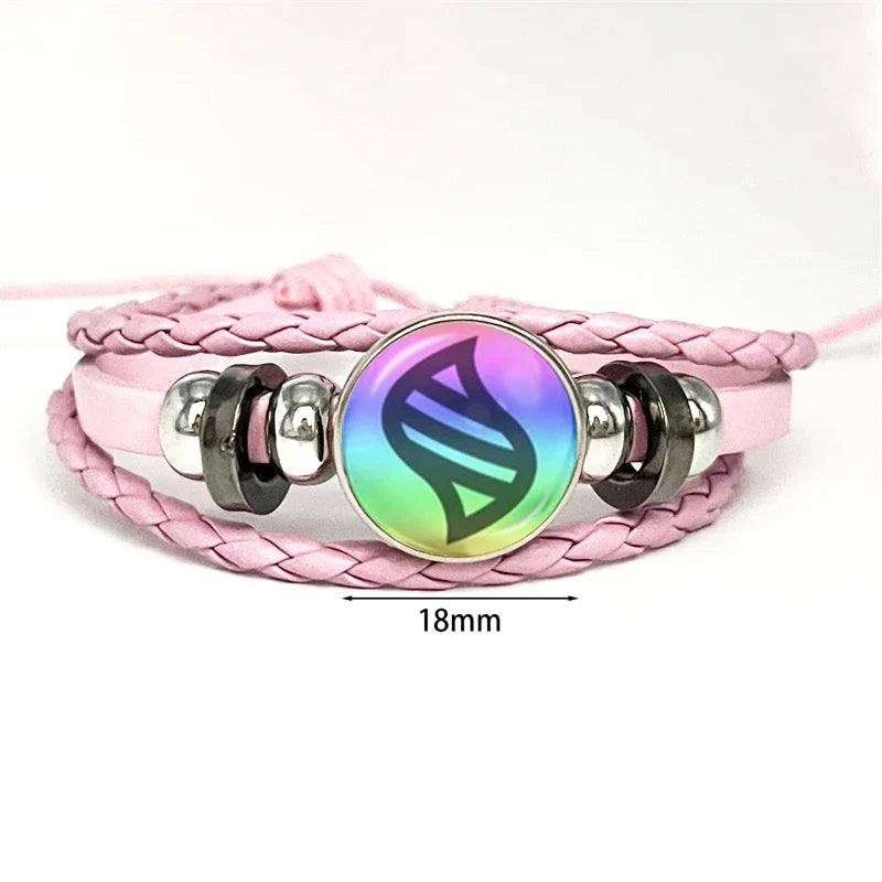 Japanese Anime Mega Stone Pokemon Bracelet Glass Cabochon Pokemon Jewelry Anime Bangle for Women Kids Gift