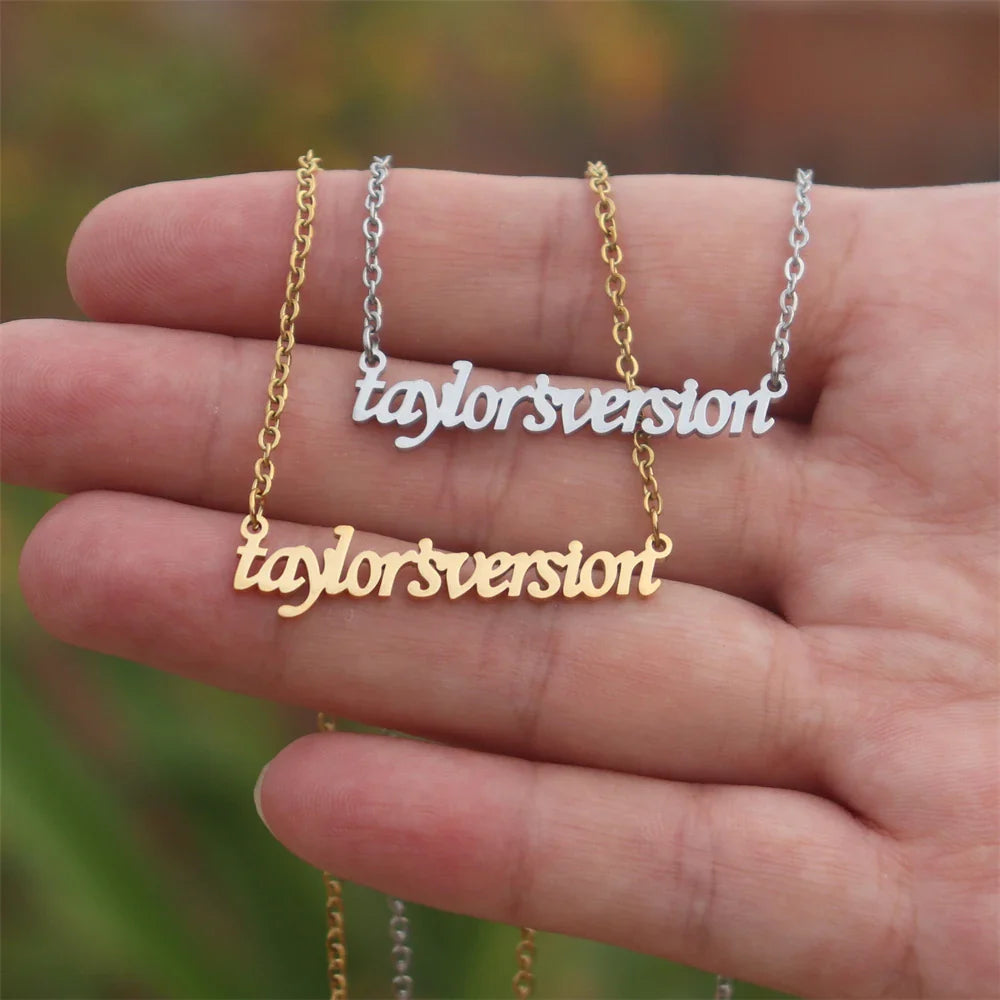 Music Album Lover Speak Now Necklace Inspired Reputation Singer Taylor Necklace SWIFTIE Outfit Jewelry Folklore Concert Fan Gift