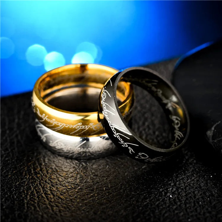 Wholesale Midi Titanium Stainless Steel Magic Ring of Power Movie of Ring Lovers for Women Men Fashion Jewelry Gift